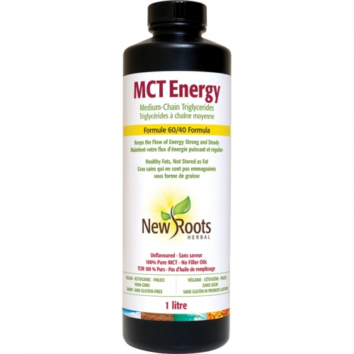 MCT Énergie Liquide · Formule 60/40 - New Roots Herbal 