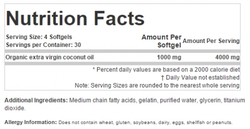 Nu Source Coconut Oil 1000 mg