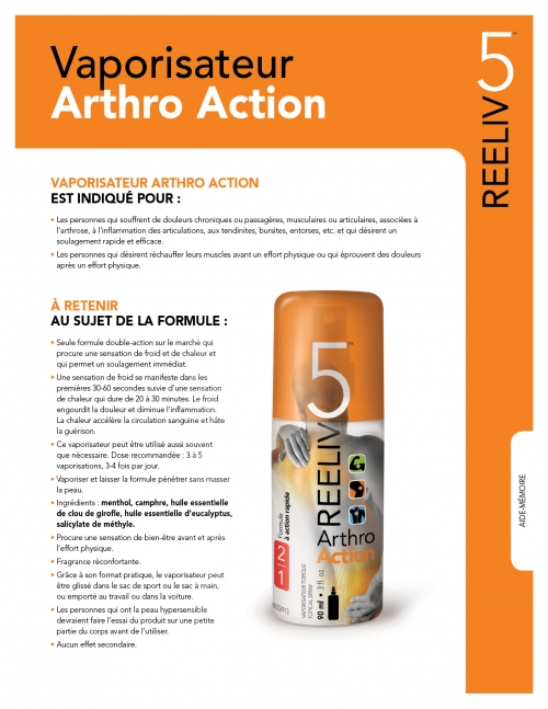 Vaporisateur Arthro Action Reeliv5 Produit Protein à Rabais