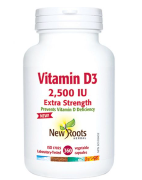 Vitamine D3 2 500 UI extra fort capsules - New Roots Herbal