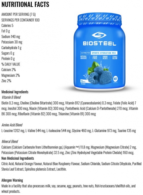 BioSteel Hydration mix_