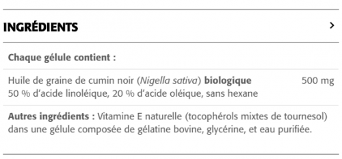 Huile de Graine de Cumin Noir 500 mg - New Roots Herbal 