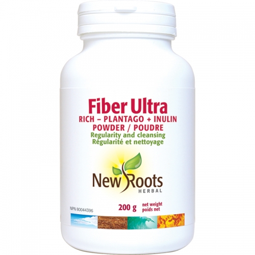 Fibre Ultra Riche - Plantago + Inuline Poudre - New Roots Herbal 