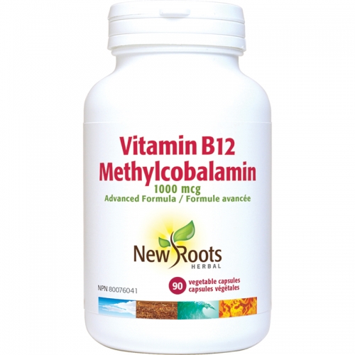 Vitamine B12 Méthylcobalamine 1 000 mcg - New Roots Herbal 