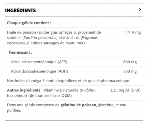 Wild Oméga 3 AEP 660 mg ADH 330 mg - New Roots Herbal 