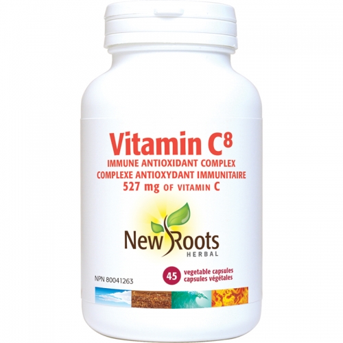 Vitamine C8 Capsules · 527 mg de vitamine C - New Roots Herbal 