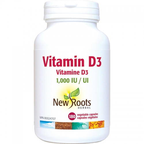 Vitamine D3 Capsules · 1 000 UI - New Roots Herbal 