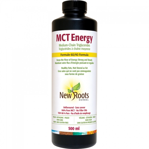 MCT Énergie Liquide · Formule 60/40 - New Roots Herbal 