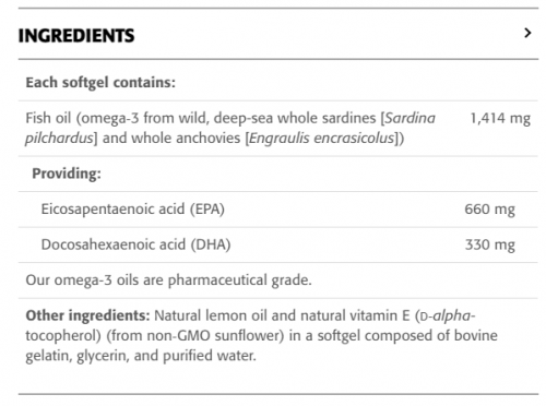 Wild Omega 3 EPA 660 mg DHA 330 mg Lemon Flavour - New Roots Herbal 