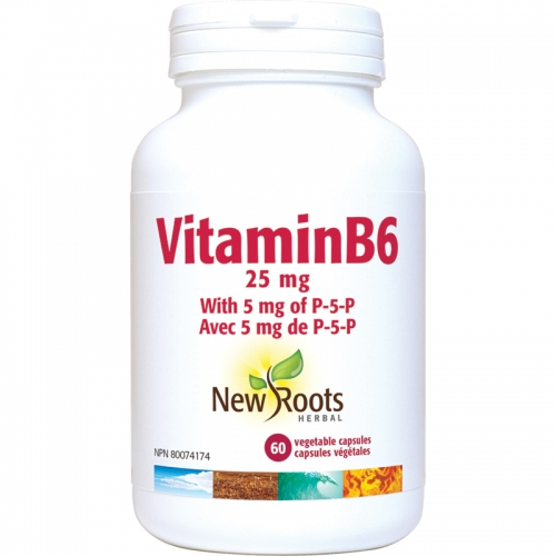 Vitamine B6 25 mg - New Roots Herbal 