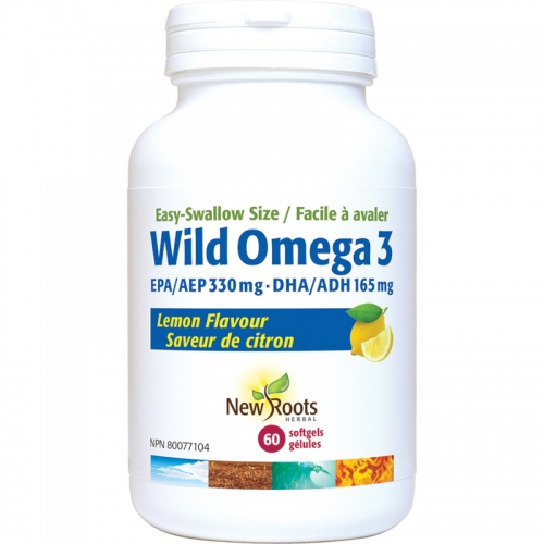 Wild Omega 3 EPA 330 mg · DHA 165 mg - New Roots Herbal 