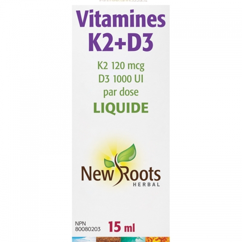 Vitamines K2+D3 - New Roots Herbal 