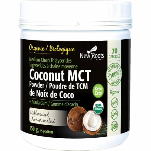 Coconut MCT Powder + Acacia Gum - New Roots Herbal 