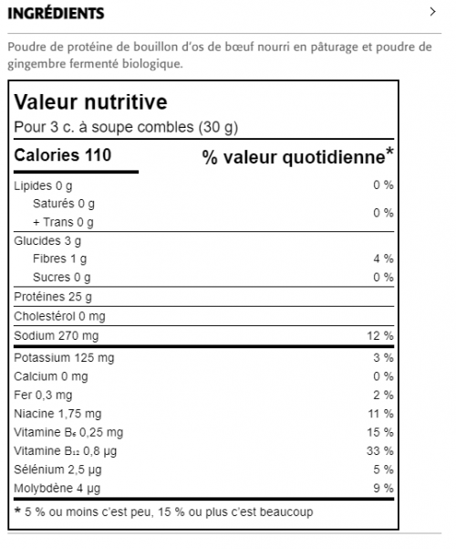 Protéine de Bouillon d’Os de Bœuf + Gingembre Fermenté Biologique - New Roots Herbal 