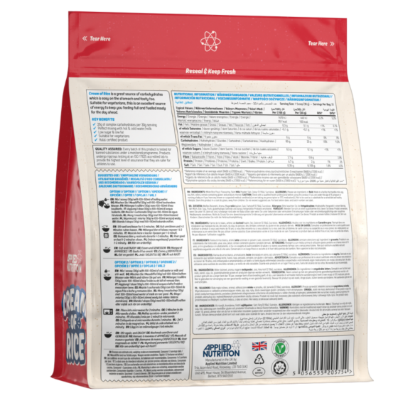 Cream of Rice1kg - Applied Nutrition