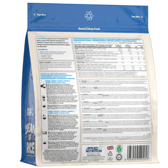Cream of Rice1kg - Applied Nutrition