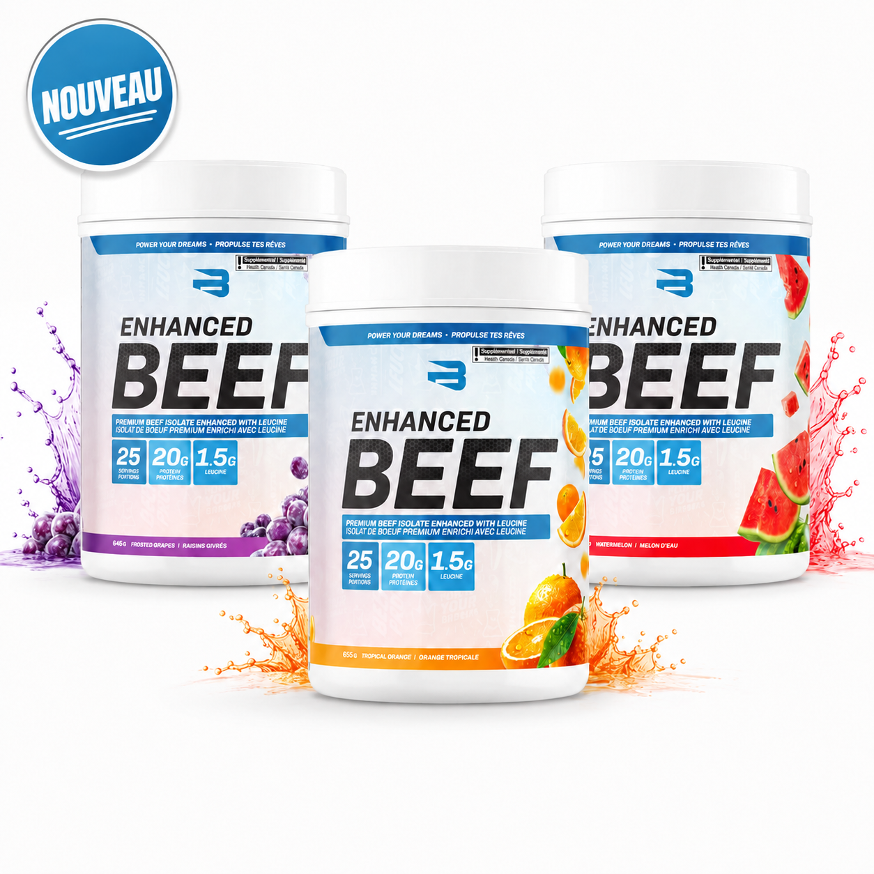 Believe Enhanced Beef – Protéine de bœuf sans lactose