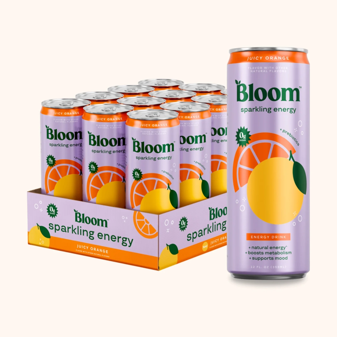 Bloom Sparkling Energy 355 ml | Boisson énergisante sans sucre