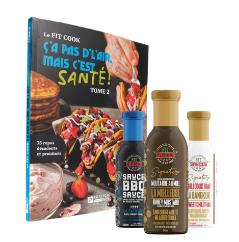 Fitcook Foodz - Livre de Recette + Sauce Signature 340ml