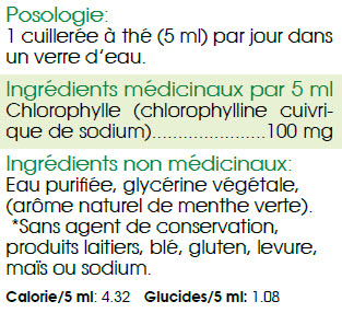 Chlorophylle concentrée 5x