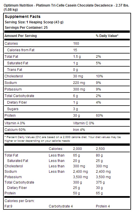 Platinum Tri Celle Casein