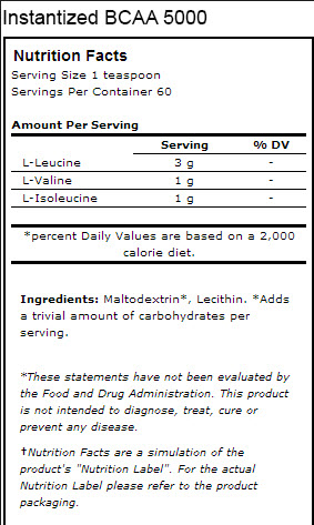 Optimum BCAA 5000 Powder