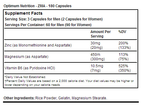 Optimum ZMA 