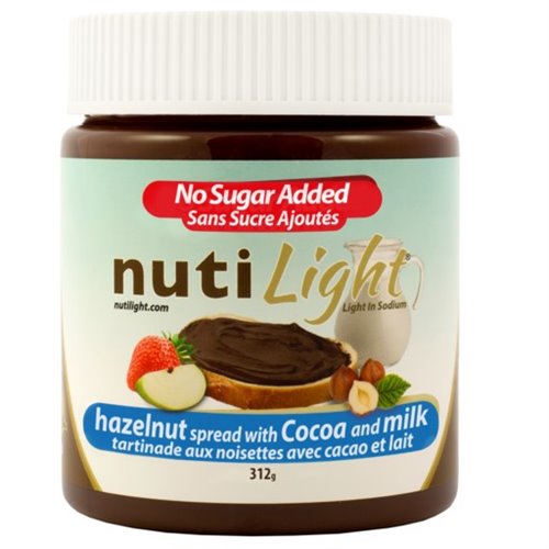 Nutilight -Tartinade de noisettes au chocolat