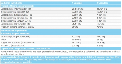 HCP70 - Probiotic