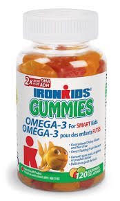 Ironkids Gummies, Omega-3's For Smart Kids