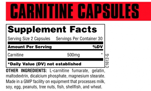 Universal Nutrition - L-Carnitine Capsule