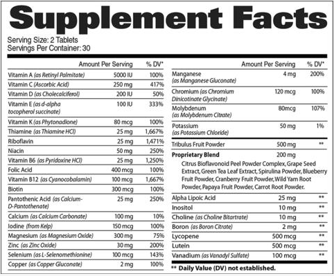 Mens Multi + Test