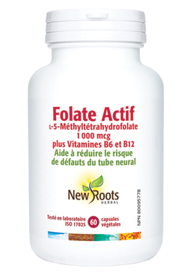 Folate actif capsules- New Roots Herbal