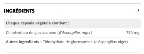 Glucosamine Végétalienne