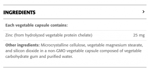 Zinc Chelate · 25 mg - New Roots Herbal