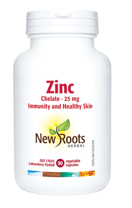 Zinc Chelate · 25 mg - New Roots Herbal