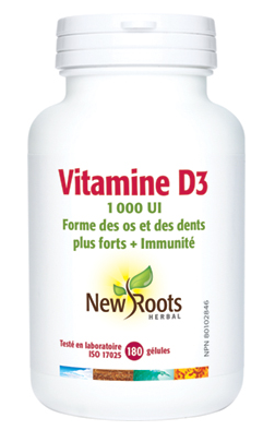 Vitamine D3 Gélules · 1 000 UI - New Roots Herbal