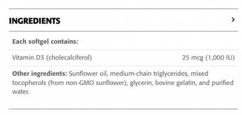 Vitamin D3 softgels - New Roots Herbal