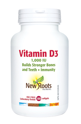 Vitamin D3 softgels - New Roots Herbal