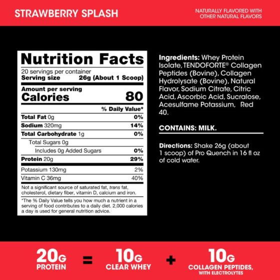 Pro Quench Optimum Nutrition - Protein + Electrolytes