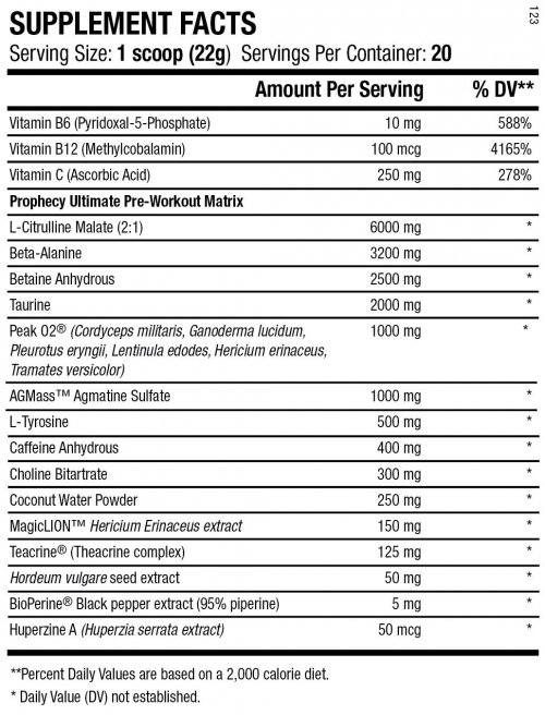 PROPHECY Ultimate Pre-Workout