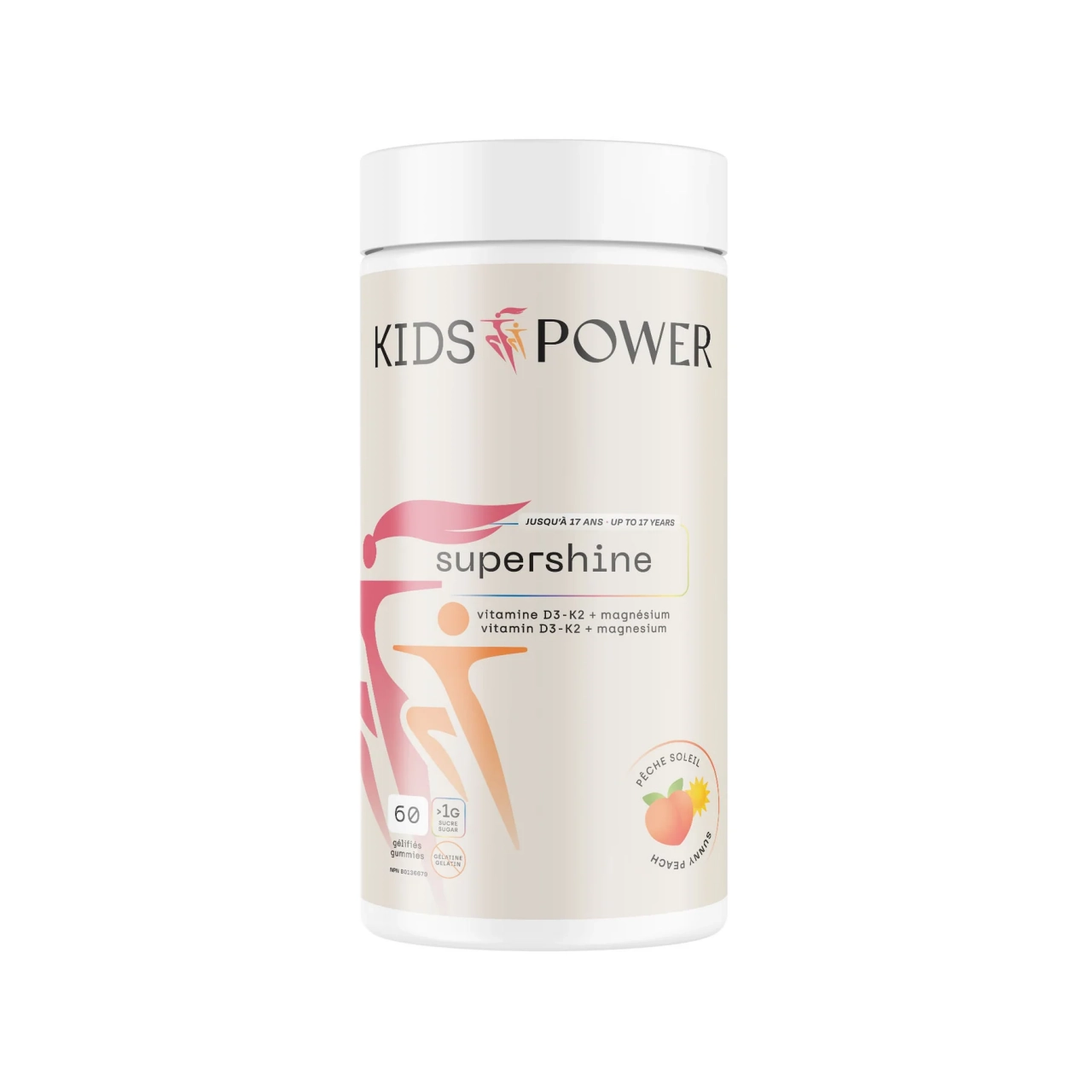 KIDS Supershine Vitamine D3 + K2 + Magnésium