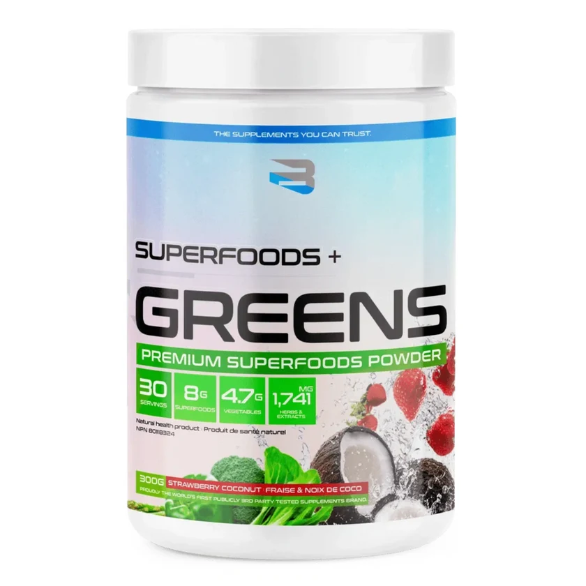 Believe Superfoods + Greens 300 g – Premium Superfoods Powder