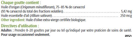 Wild Oregano C93 avec Ail - New Roots Herbal 